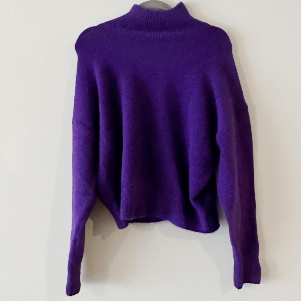 ZARA PURPLE TURTLENECK SWEATER